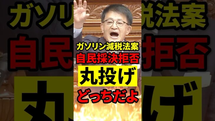 【与党批判】ガソリン税廃止に「財源まるなげ」連呼…でも国民はずっと負担中 #政治 #国会 #もう国民は黙っていない