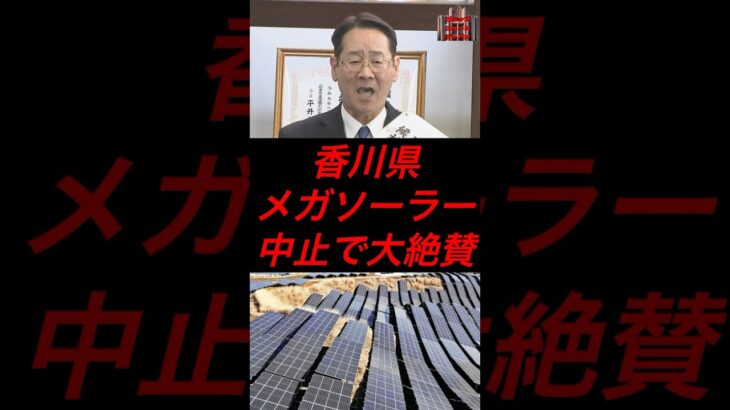 香川県、メガソーラー中止で大絶賛　#政治 #税金 #香川県 #メガソーラー #利権