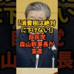 自民党「消費税は下げない」宣言 #消費税 #自民党 #政治 #税金 #物価高