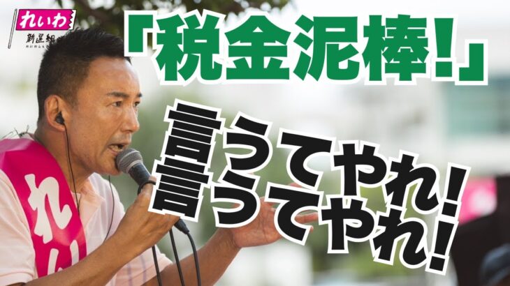 税金泥棒 言うてやれ言うてやれ！【 #山本太郎 】れいわ新選組代表 #比例はれいわ #参院選2025 （2025年7月7日 沖縄県・那覇街宣より）