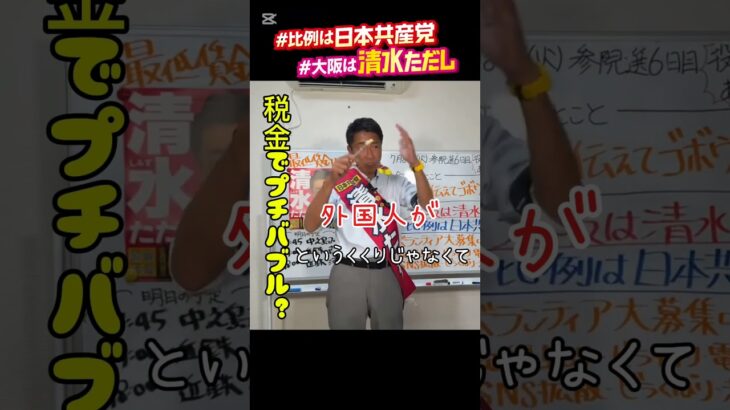 【日本が乗っ取られる？】自公政権は経済特区をつくり税金を投入して大開発🏢プチバブルが起きて価格が高騰❤️‍🔥 #日本共産党 は規制を求めています #清水ただし #消費税減税 #参議院選挙2025