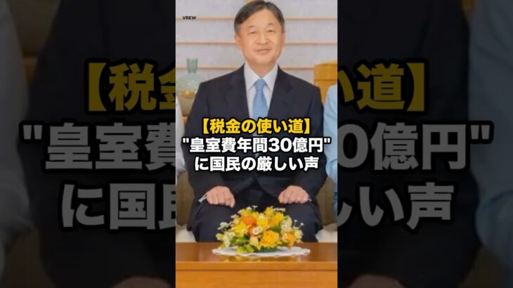 【税金の使い道】“皇室費年間30億円”に国民の厳しい声 #皇室
