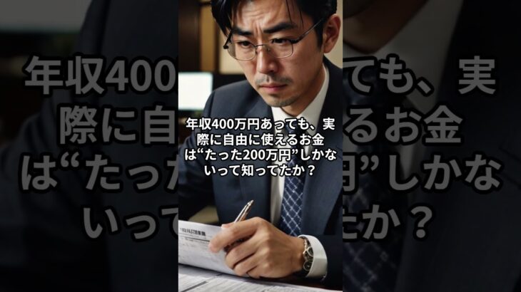 年収400万でも“手取り200万”！？日本は税金のブラック国家やで！ #衝撃の事実