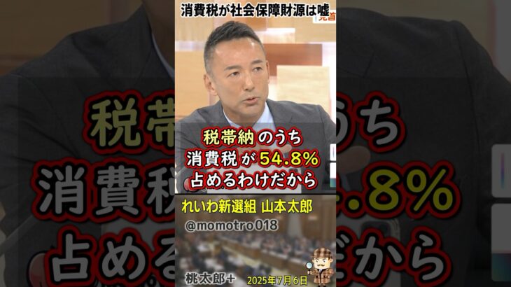れいわ新選組 山本太郎『消費税は特別会計じゃない一般会計だ。なので社会保障財源と言うなら法人税や所得税と一緒。中小零細企業の消費税の滞納58％で史上最多の年間1万件倒産。今やるべきは消費税廃止だ』