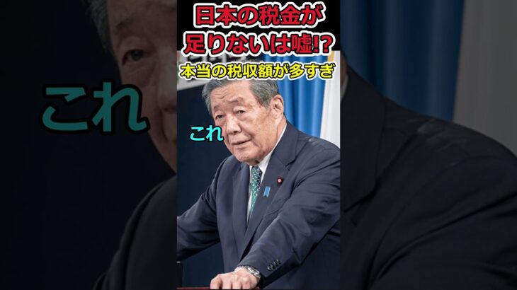 日本の本当の税収はもっと多い!?⇒政府が隠す税収の真実 #shorts #税金 #自民党 #社会保険 #消費税 #所得税