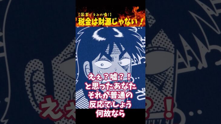 え？税金って財源じゃないの？ 国家運営の基本とは　#参政党 #shorts