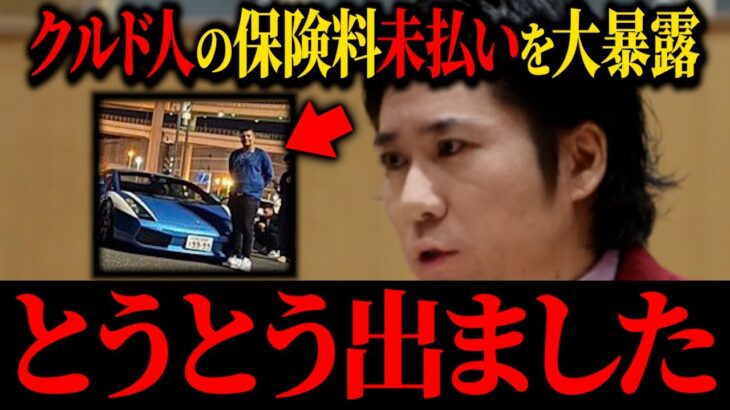 みんなの税金がとんでもないことになっています…【クルド人 浜田聡 河合ゆうすけ】