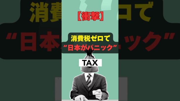 消費税ゼロで、日本がパニック⁉︎ #消費税