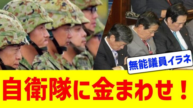 【ここに税金使えよ！】自衛隊の労働環境を改善しろｗｗｗ