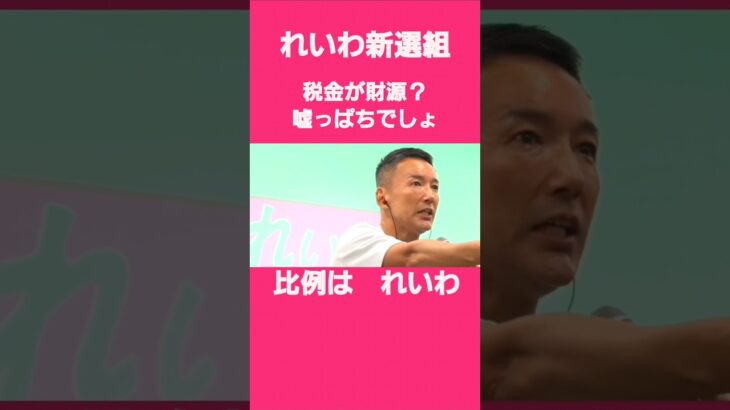 政府の予算が税金だけでは足りない、国債発行がなければ国民が地獄を見る事になる #れいわ新選組 #山本太郎