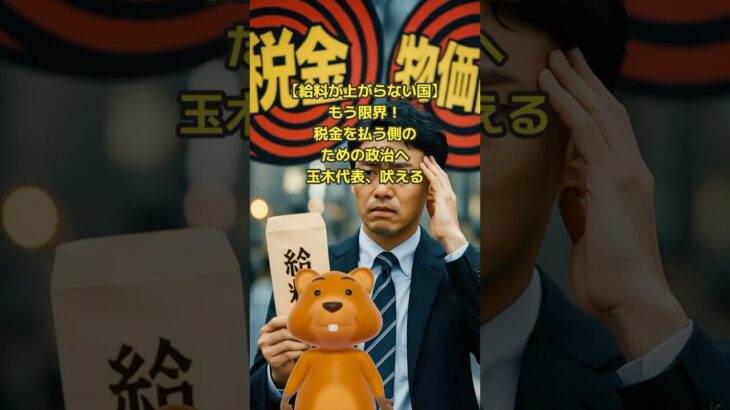 【給料が上がらない国】もう限界！税金を払う側のための政治へ玉木代表、吠える #ニュース #玉木雄一郎 #国民民主党 #減税 #参院選