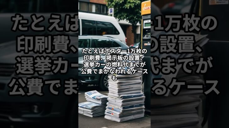 選挙ポスター代も“税金”でまかなわれている！？