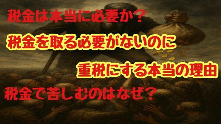 【驚愕】なぜ必要ないのに税金は奪われ続けるのか？国家が隠す重税の正体
