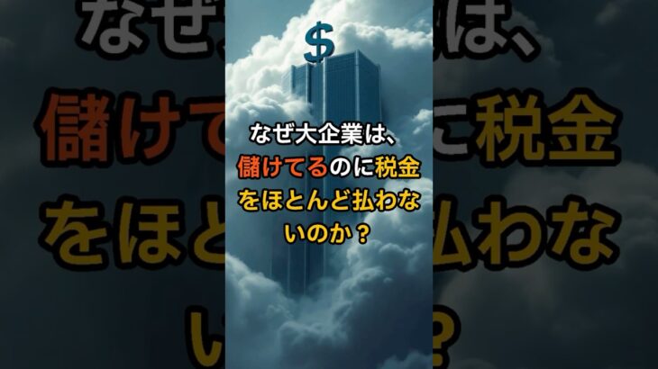 【合法です】税金を回避する“法人税のからくり”#日本の闇