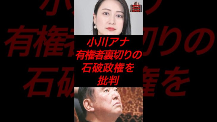 小川アナ、有権者裏切りの石破政権を批判 #政治 #税金 #自民党 #石破 #参院選
