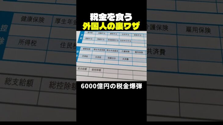 税金を食う外国人の裏ワザ