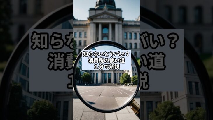 参考になったら👍してね！【消費税】その使われ方について1分で解説