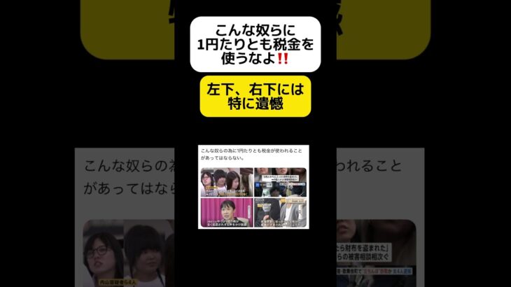 【遺憾】こんな奴らに1円も税金使うな #shorts