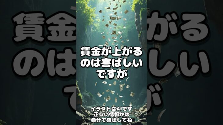【最低賃金と税金】賃金が上がっても生活が苦しくなる矛盾 #shorts  #news #最低賃金 #減税 #税金 #社会保険料