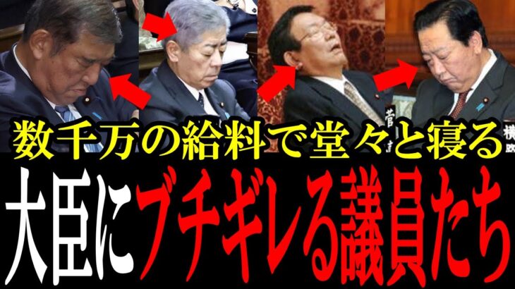 「早く政治家辞めたら？」税金もらって国会で寝てる奴をガン詰めした結果…【国会中継　政治ダイジェスト】