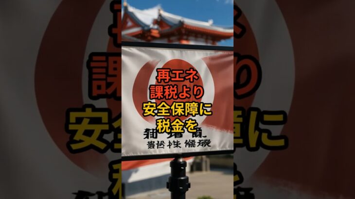 再エネ課税より安全保障に税金を