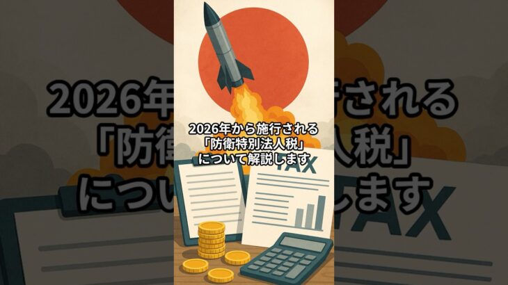 防衛特別法人税とは？ #お金 #投資 #株 #税金