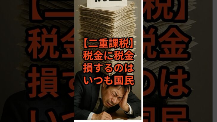 【二重課税】税に税！損するのはいつも国民#二重課税 #税金 #政治解説 #税制 #消費税 #ガソリン税 #自動車税 #日本政治 #政治 #自民党 #選挙 #ショート動画 #参政党 #国民民主党
